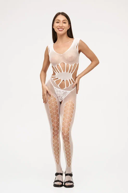 EroHot Glow Боди-комбинезон сетка "Malwia" светящийся в темноте EroHot Glow Боди-комбинезон сетка "Malwia" светящийся в темноте