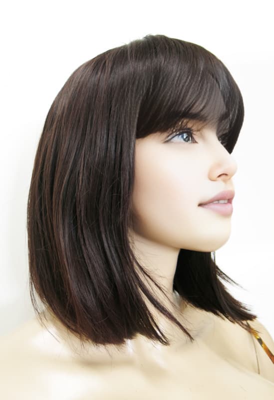 Парик медно-каштановый короткие волосы