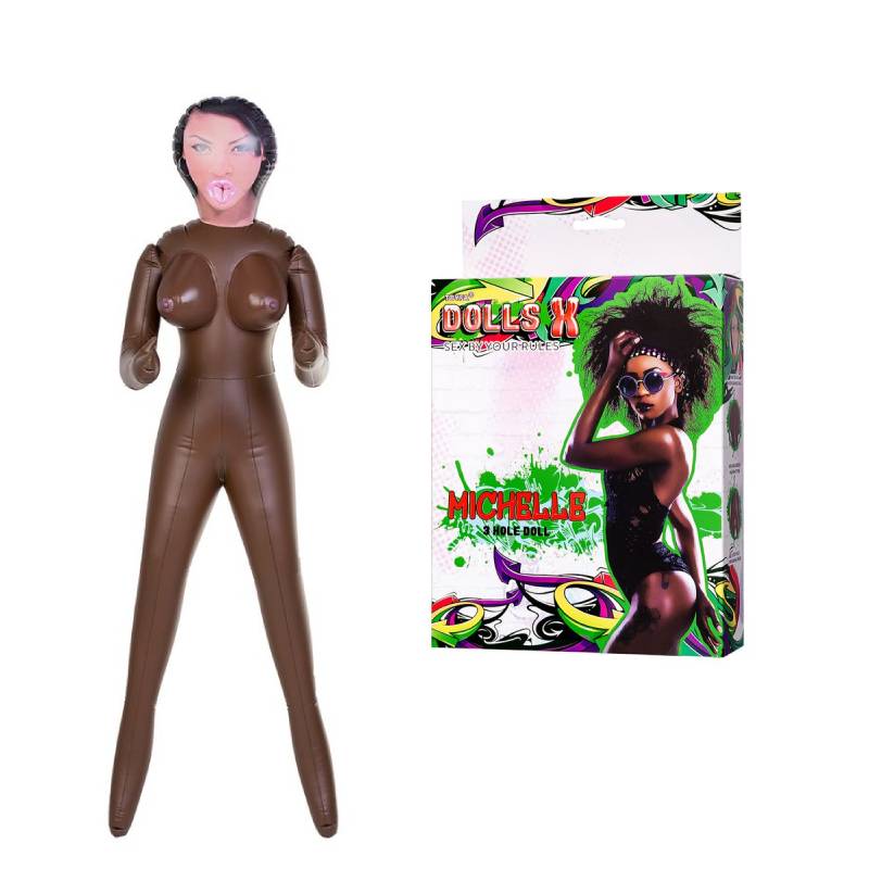 Кукла надувная ToyFa негритянка  