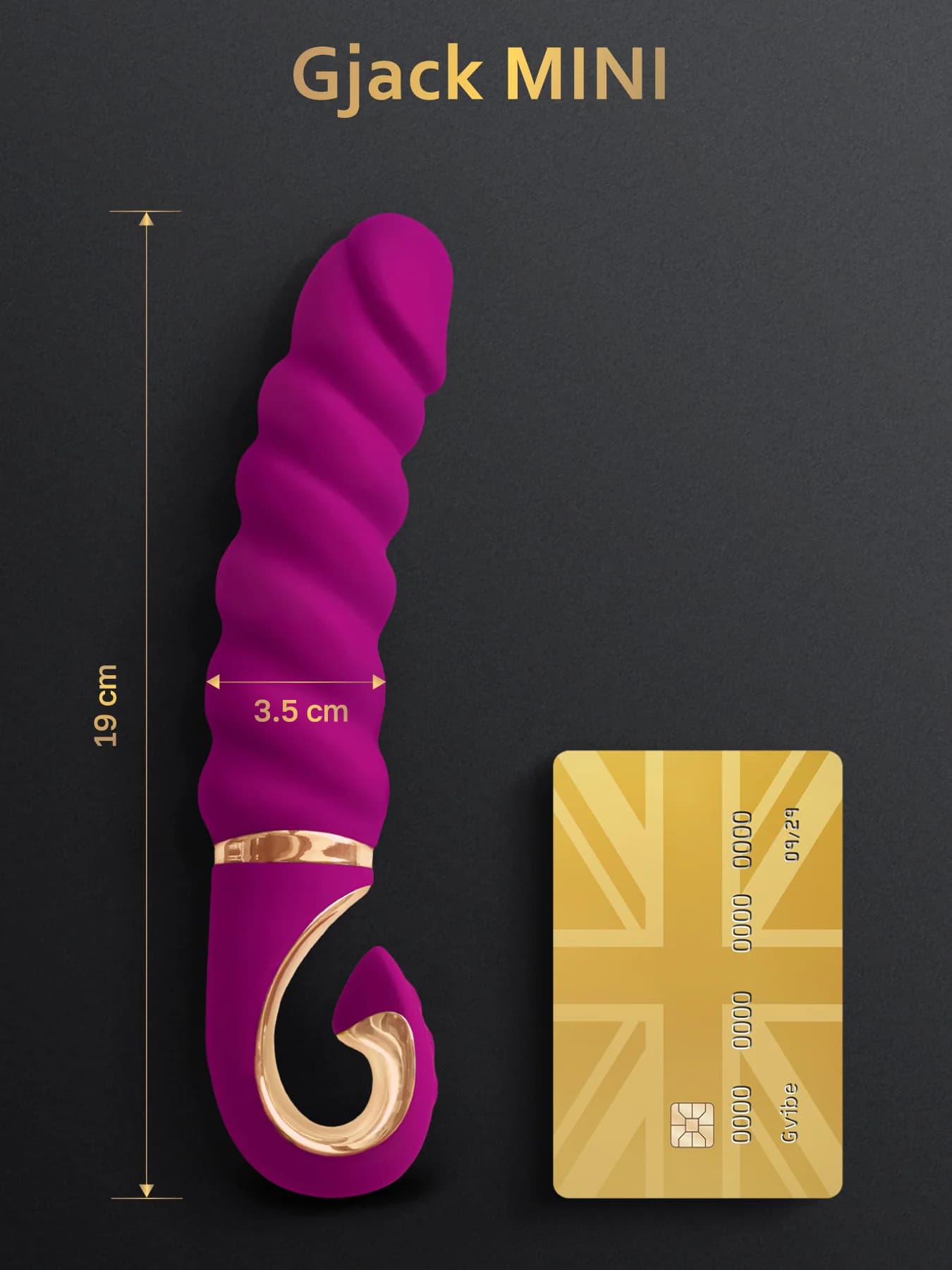 Анатомический витой вибратор Gvibe Gjack 2 Mini