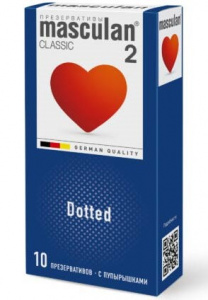 Masculan Dotted с пупырышками, 10 шт