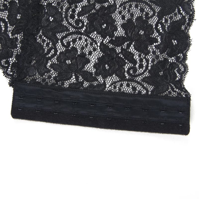 Пояс для чулок широкий кружевной, черный Пояс для чулок широкий кружевной, черный