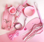 Набор аксессуаров БДСМ "Inspiration Pink", 7 предметов, розовый