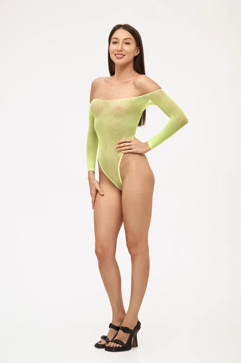 EroHot Crystal Боди сетка "Nymph" женское со стразами неоновое EroHot Crystal Боди сетка "Nymph" женское со стразами неоновое