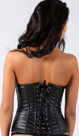 Корсет "Саманта", красно-черный