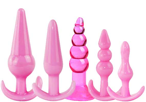 Набор анальных стимуляторов "Lola Five", 5 предметов розовый