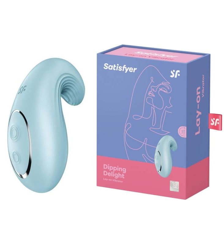 Satisfyer Вибромассажер Dipping Delight light blue