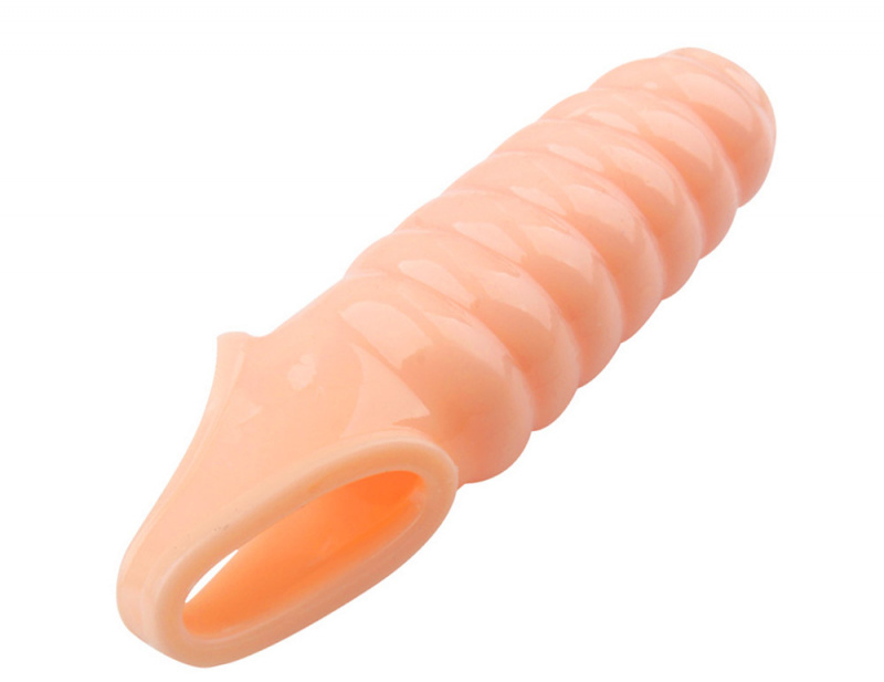Насадка на пенис с ребристой поверхностью "Helix" 