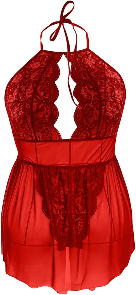 EroHot Eleganse Plus Сорочка кружевная "Sirena" красная EroHot Eleganse Plus Сорочка кружевная "Sirena" красная