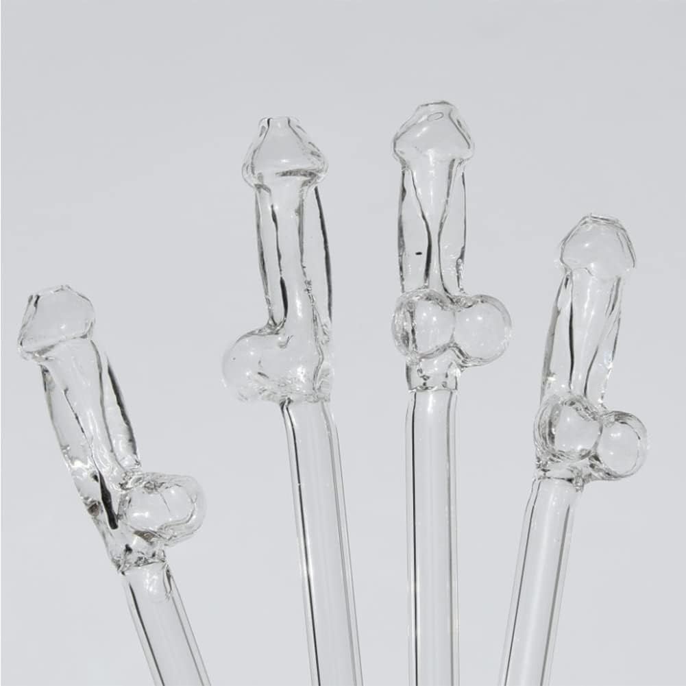 Трубочка для напитков "Шалун", стеклянная