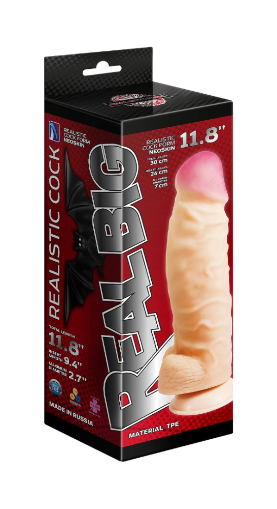 Фаллоимитатор реалистичный супергигант на присоске