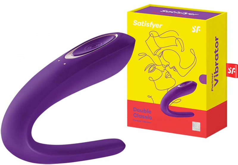 Satisfyer Вибромассажер для пар Partner перезаряжаемый Double Classic