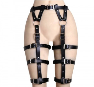 Гартеры (портупея для ног) кожаные CIRCUMFERENCE