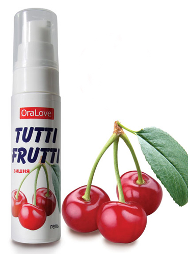 Лубрикант "Tutti-Frutti OraLove", вишня, 30 гр