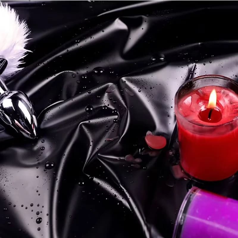 Простыня Fetish для эротических игр черная, 190*210