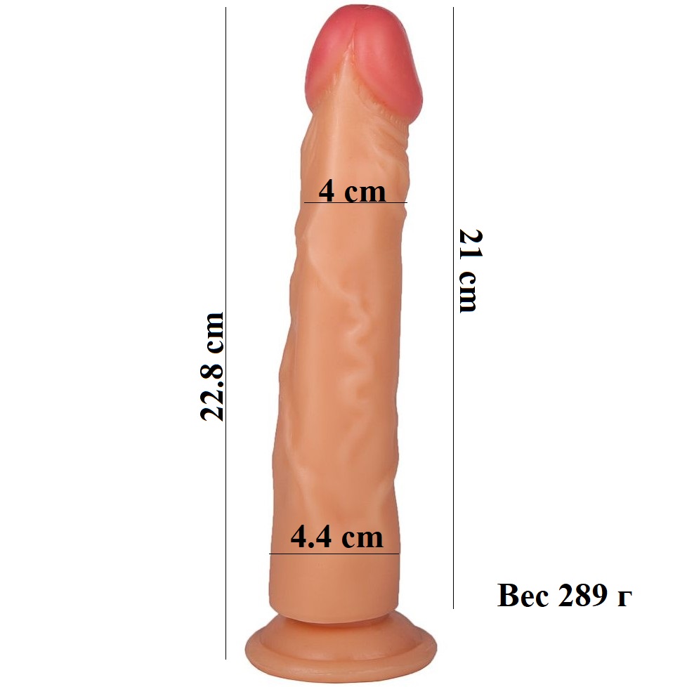 Фаллоимитатор на Присоске Nudes Confident 17/22,8см