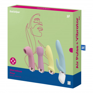 Набор вибраторов Satisfyer Marvelous Four, силикон, ассорти