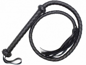 Кнут плетеный "Liman" черный
