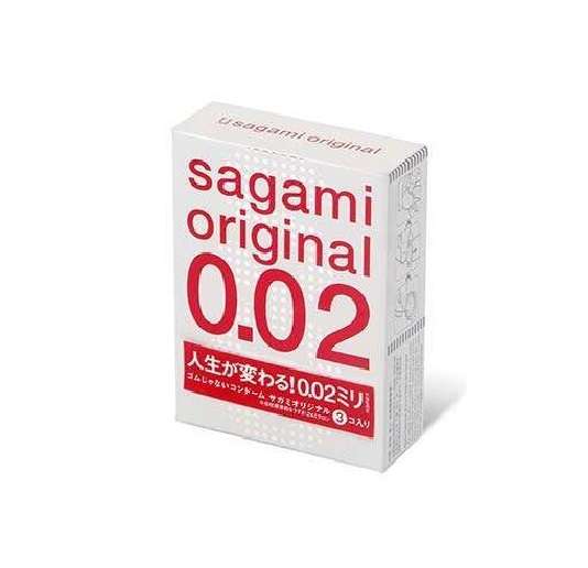 SAGAMI Original 002 полиуретановые ультратонкие, 3 шт
