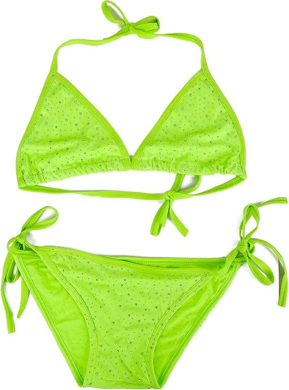 EroHot Crystal Комплект Meggy со стразами неоновый зеленый