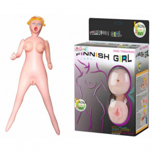 Кукла блондинка с вставками из киберкожи, вибрацией (насос в комплекте) Кукла блондинка с вставками из киберкожи, вибрацией (насос в комплекте)