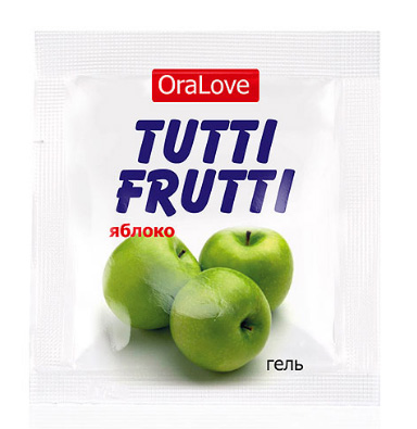 Лубрикант "Tutti-Frutti OraLove", яблоко, 4 гр