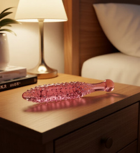 Фаллоимитатор стеклянный "PICKLE", 17см*3см