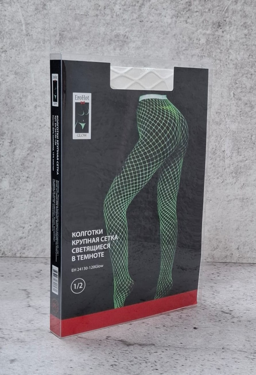 EroHot Glow Колготки крупная сетка, светящиеся в темноте EroHot Glow Колготки крупная сетка, светящиеся в темноте
