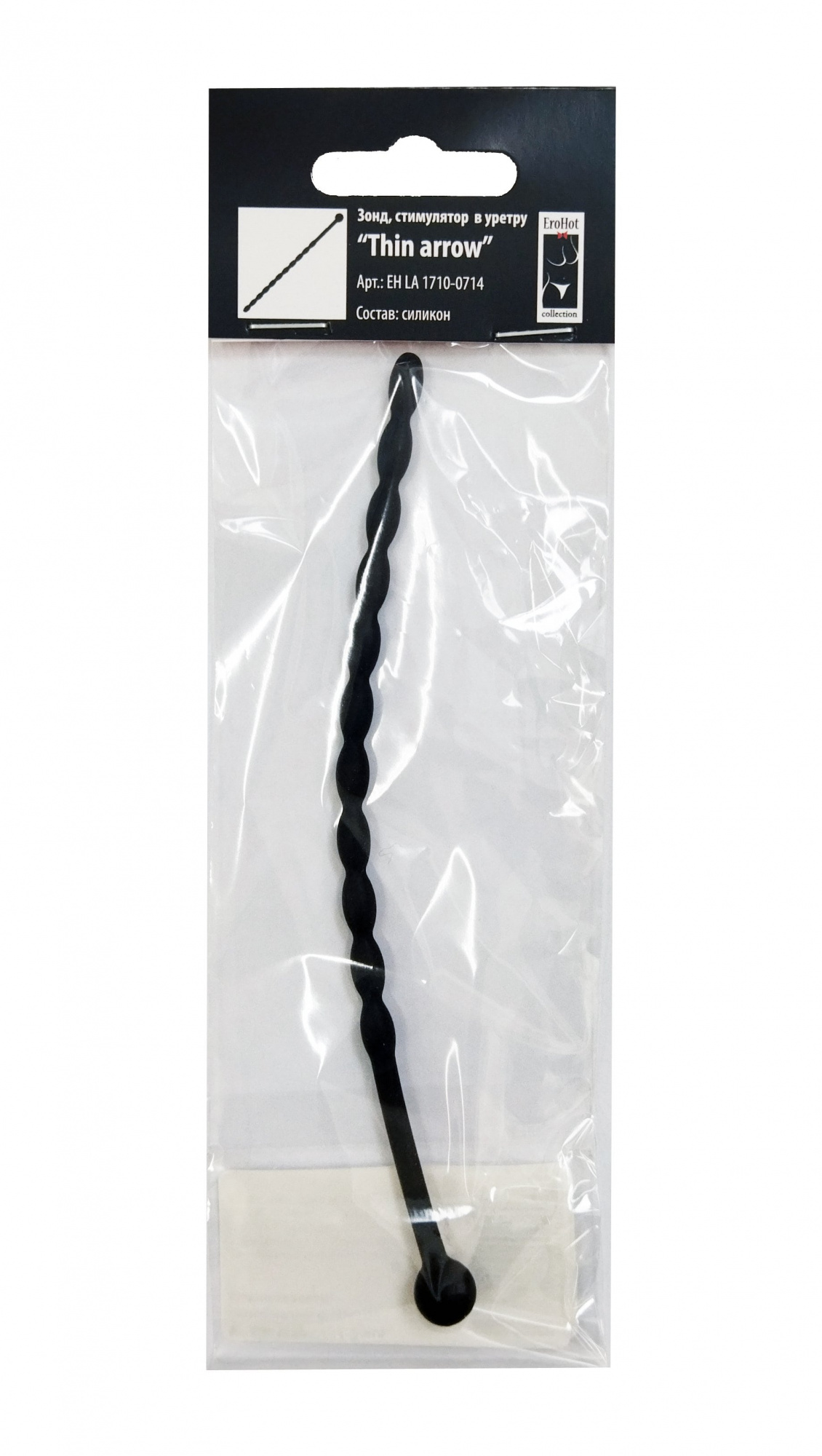 Зонд, стимулятор в уретру силиконовый "Тhin arrow"