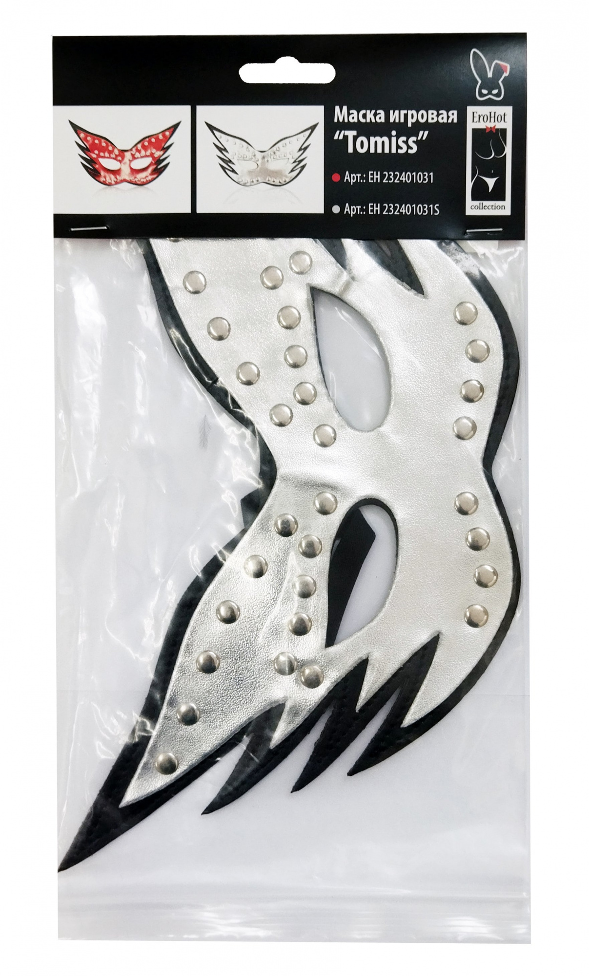 Маска игровая Tomiss серебристая